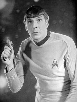 Leonard Nemoy as Spock in the original Paramount Television series.