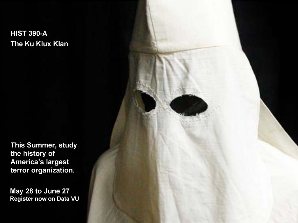 History of the Ku Klux Klan course