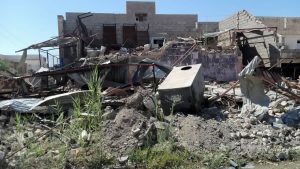 Bombed home Anbar Province, Iraq.