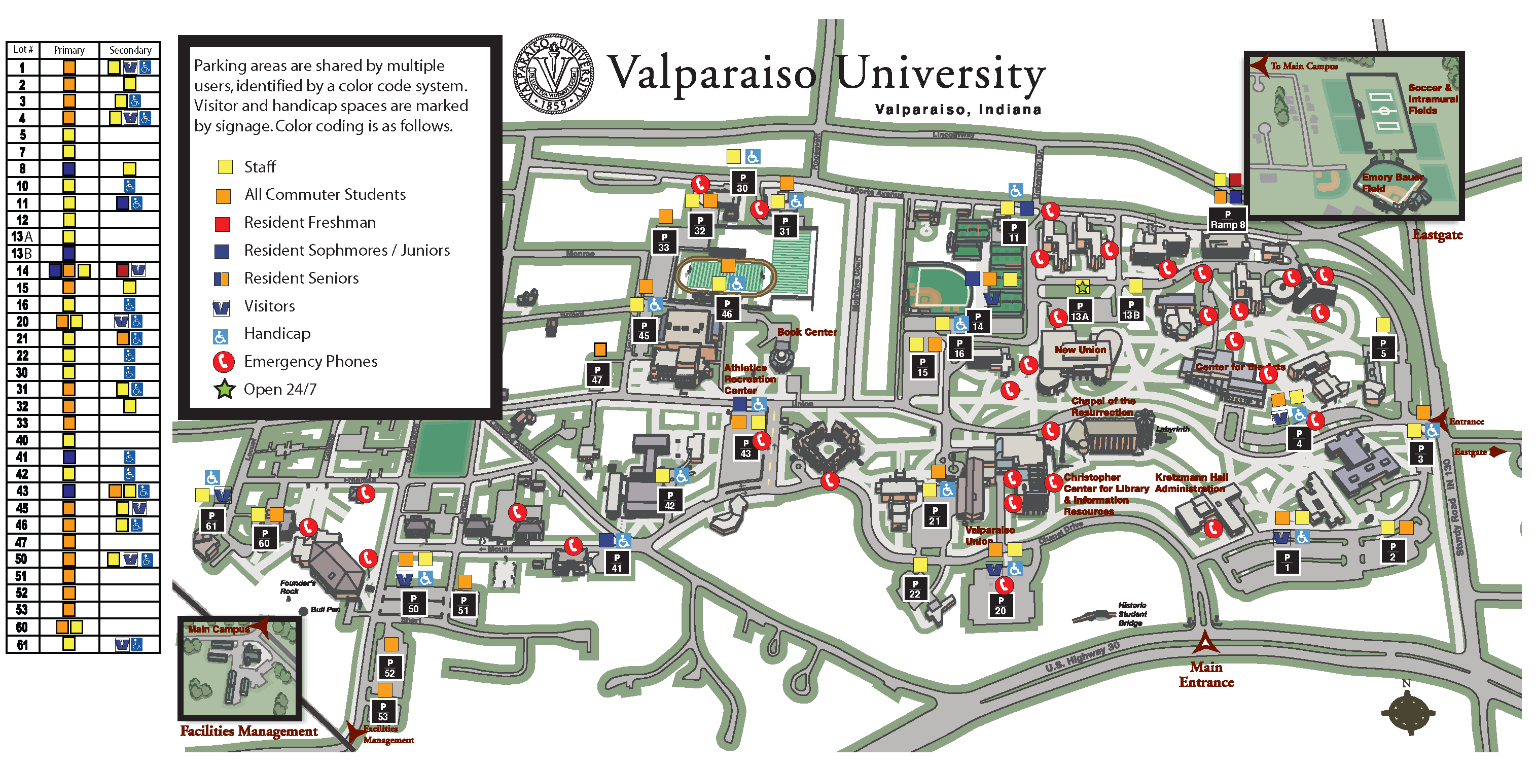 maps & directions | valparaiso university law school