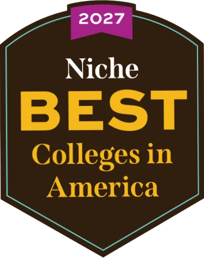 Niche 2027 Best Colleges in America badge.