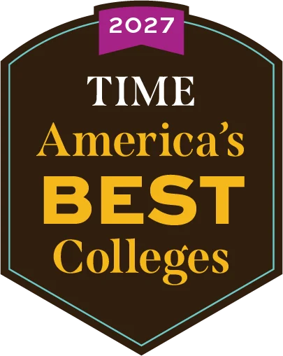 TIME America’s Best Colleges 2027 award badge.