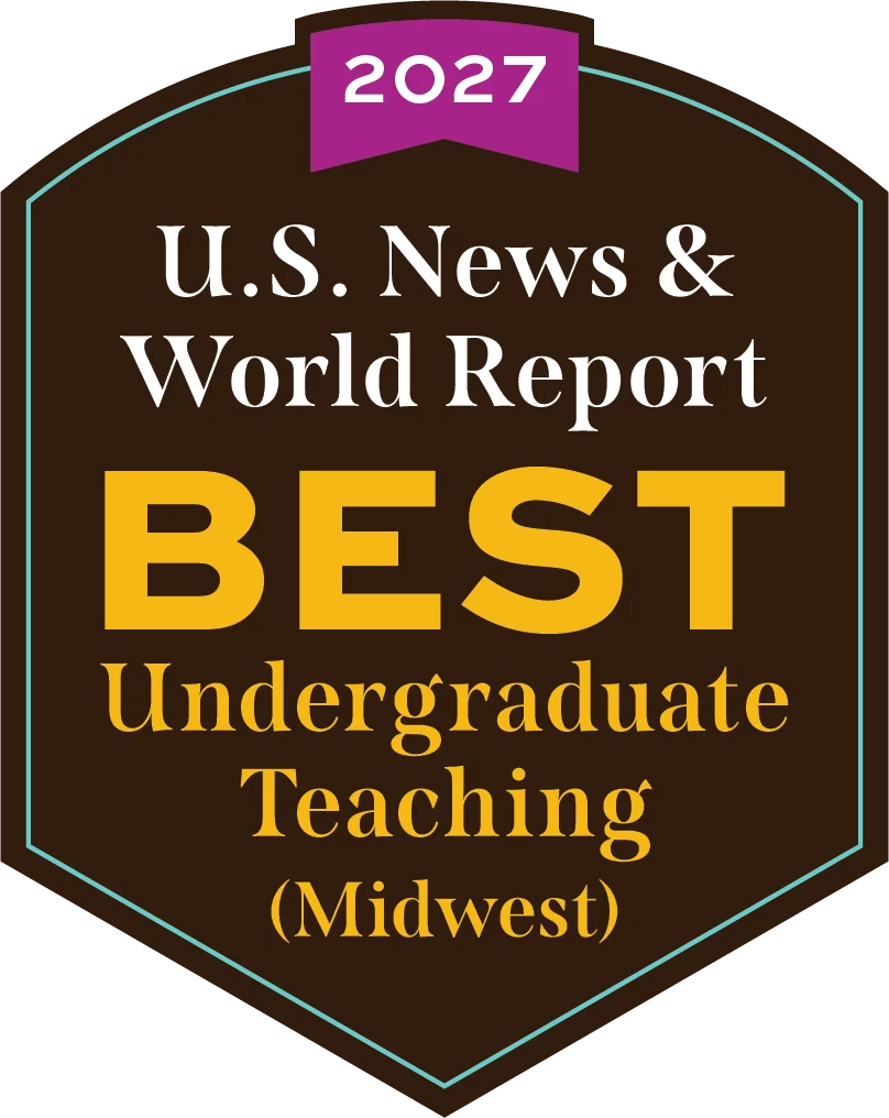 U.S. News & World Report 2027 badge for Best Undergraduate Teaching (Midwest).