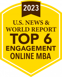 U.S. News & World Report Top 6 Engagement Online MBA