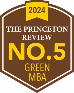 The Princeton Review No. 5 Green MBA 2024
