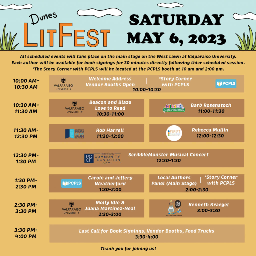 Dunes Lit Fest 2023 Schedule