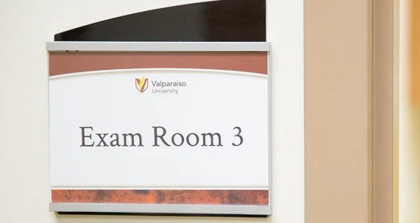 Exam room sign