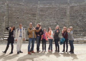Classic Greek Literacture students, led by Dean Peter Kanelos, visit Greece