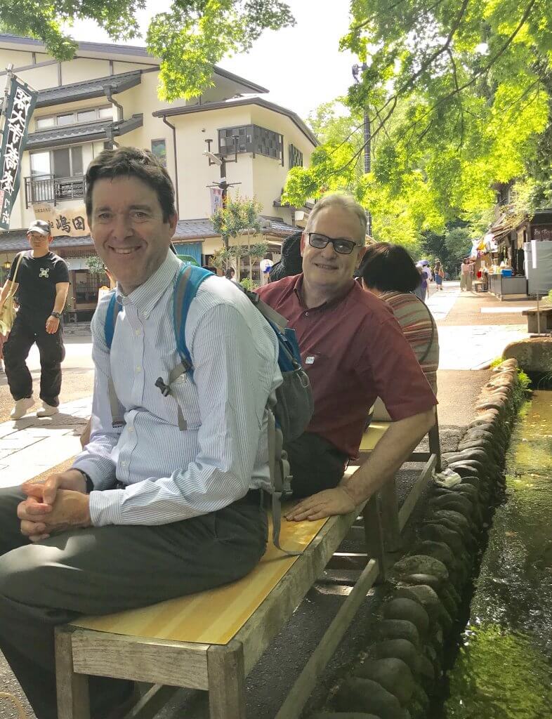 In May 2018 John Plagens ’77 and Kit Nagel ’78 collaborated on a global business master class in Japan. 12 Sigma