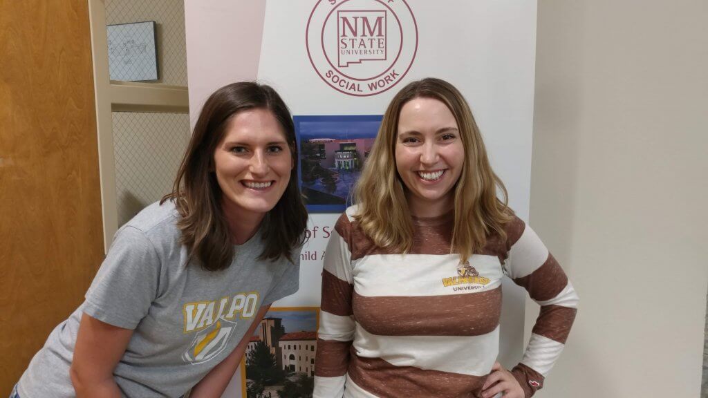 Stacy Gherardi ’01, assistant professor of social work at New Mexico State University, was recently assigned fellow Valpo grad Bethany Garling ’14 as her graduate assistant.