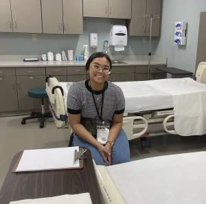 Anatascia Mesina at work as a Physician's Assistant