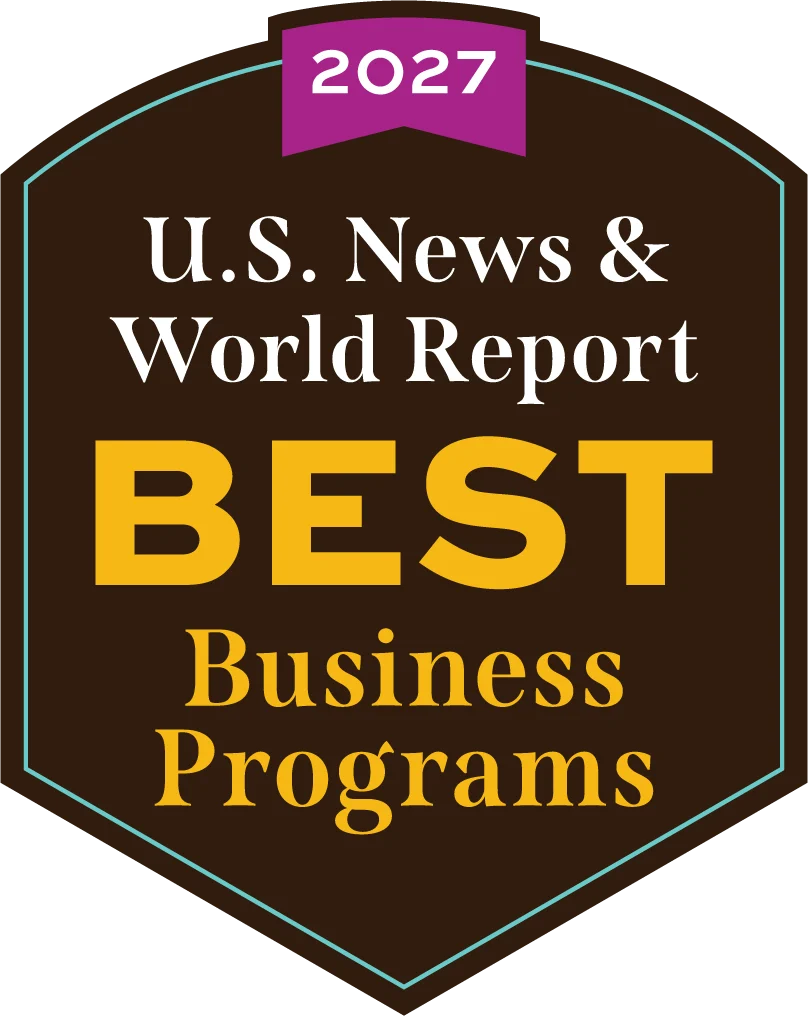 U.S. News & World Report 2027 badge for Best Business Programs.